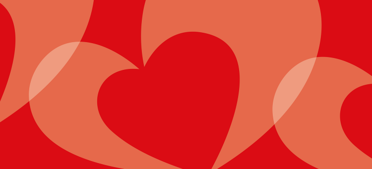 Röda hjärtan, profilbild för Region Kalmar län.