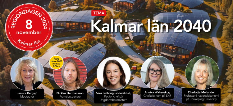 Kollage med talarna på Regiondagen 2024